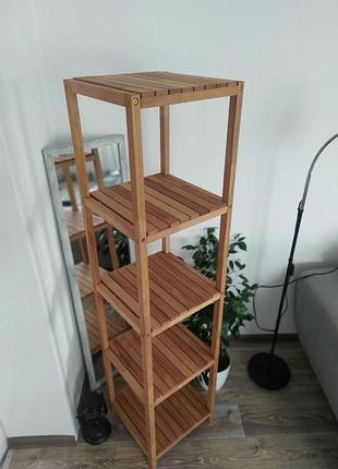 Стелаж, етажерка wooddecor з натурального дерева natural покрита олією