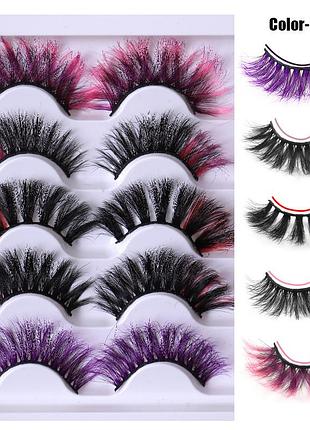 Набор накладных ресниц  5 пар