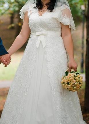 Свадебное платье для пышной невесты