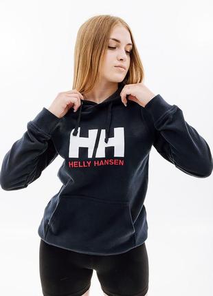 Женское худи helly hansen w hh logo hoodie синий s (7d33978-597 s)