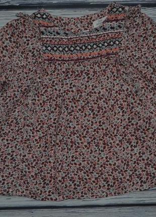 9 - 12 месяцев 80 см рубашка блузка блуза для модницы цветы прованс зара zara4 фото