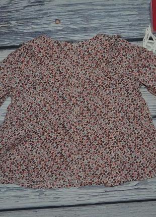 9 - 12 месяцев 80 см рубашка блузка блуза для модницы цветы прованс зара zara7 фото