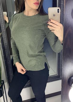 Гольф свитер хаки / оливковая кофта хаки / свитер хаки