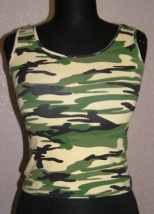 Распродажа = оригинальная камуфляжная маечка =