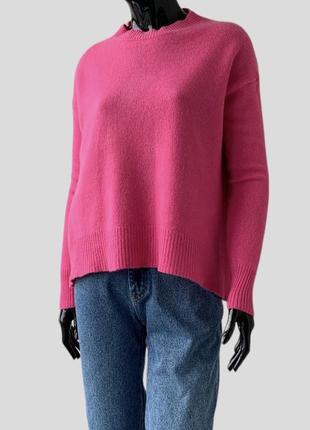 Кашеміровий светр джемпер zara вільного крою 100% кашемір2 фото