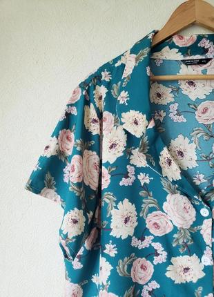 Новая удлиненная блуза с цветочным принтом shein curve 4 xl7 фото