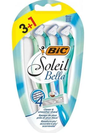 Станок для бритья bic "soleil bella", 3+1 шт