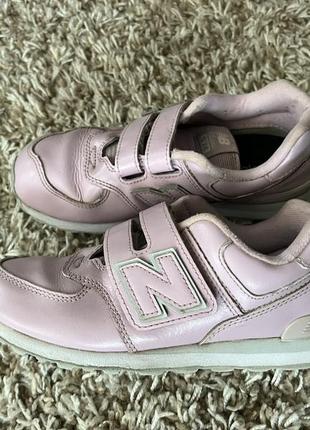 Кожаные кроссовки new balance 22,5 см стелька