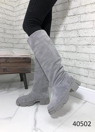 Натуральная кожа замша все размеры сапоги