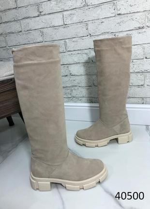 Натуральная кожа замша все размеры сапоги