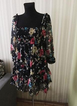 Сукня квіти дивовижне шифонова туреччина