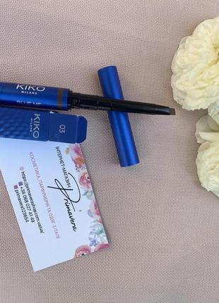 Kiko milano олівець та бальзам для брів  blue me 2-in-1 perfecting eyebrow pencil 03 дефект7 фото