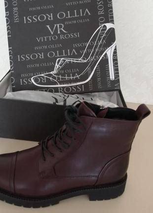 Зимові шкіряні черевики vitto rossi 36 p