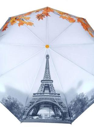 Зонт-полуавтомат с эйфелевой башней