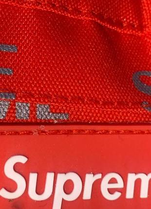 Сумка на пояс supreme red belt bag поясна сумка сумка на груди бананка червона нейлон супрем5 фото