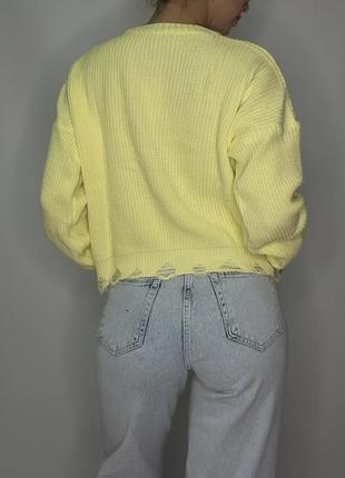 Жіночий жовтий светр7 фото
