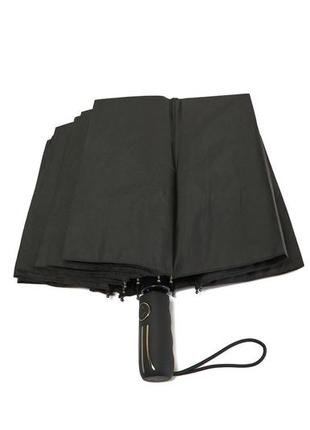 Чорна підсилена парасолька на 12 спиць4 фото