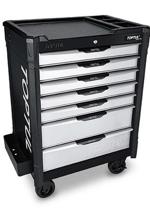 Візок з інструментом пересувна (bumper series) 7 секцій 213 од. чорна toptul ge-21351