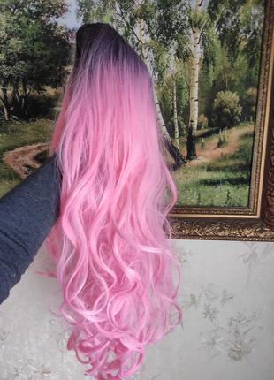 Розовый парик аниме
