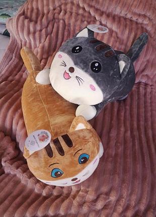 Мягкая игрушка 3в1 плед подушка котенок