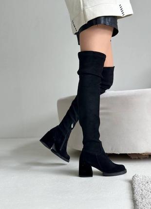 Ботфорти замша