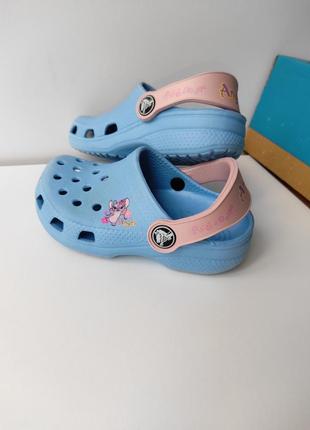 Шлепанцы сабо кроксы crocs crocband clog crocs stitch angel disney р. 8-93 фото