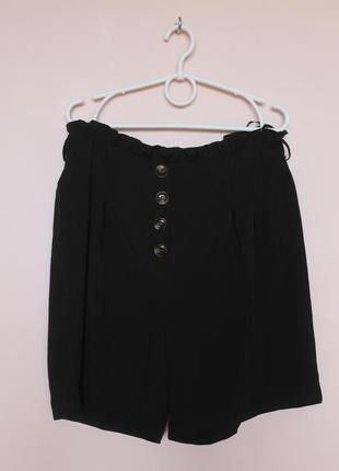 Черные легкие шорты, шортики 50-52 р.