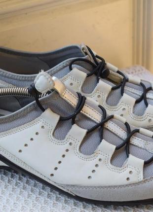 Шкіряні туфлі мокасини кросівки сніксики eco р. 41 27 см7 фото