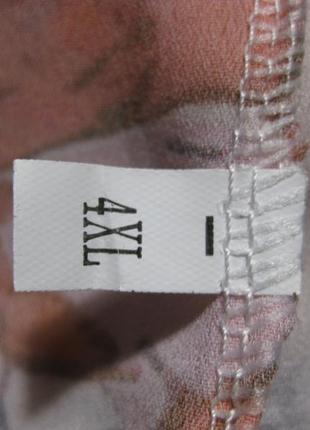 Легкая шифоновая блузка туника удлиненная сзади длинный рукав полупрозрачная км1784 большой размер3 фото