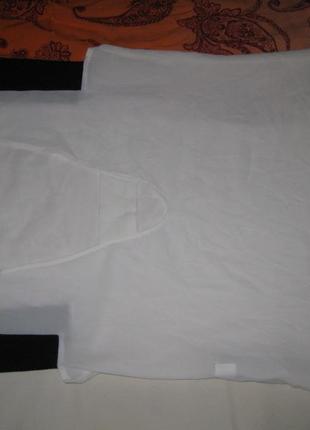 Шикарная блузка топ белая легкая летняя спереди двойная с вырезом сзади zara км17834 фото