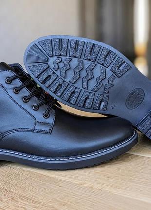 Чоловічі зимові черевики класика блискавка шкіряні кожаные мужские зимние ботинки...