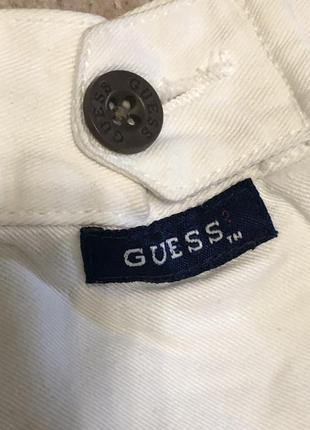 Шорти білі джинсові guess гуес гесс7 фото