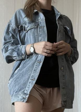 Джинсовка джинсовая куртка onesie oversize