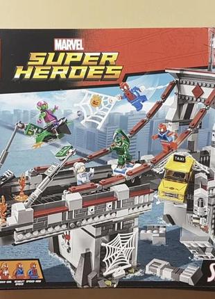 Конструктор lego super heroes 76057 spider-man: web warriors ultimate вирішальна битва на мосту1 фото