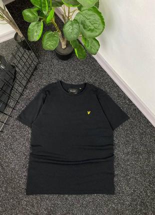 Чоловіча чорна футболка lyle scott чорна