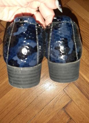Шкіряні туфлі на шнурках3 фото