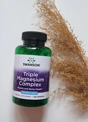 Swanson комплекс з потрійним магнієм 400 мг 100 капсул