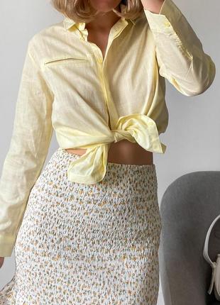 Женская юбка резинка в цветочный принт3 фото
