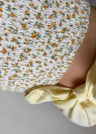 Женская юбка резинка в цветочный принт7 фото