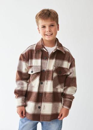 Утепленна рубашка для хлопчика 🐝3 фото
