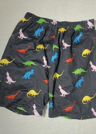 Укороченный топ и шорты с принтом динозавров shein girls. пижама в динозаврах5 фото