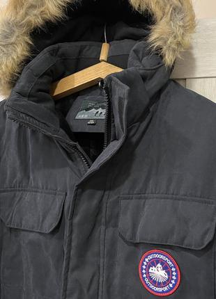 Аляска outdoorsport куртка парка xl с капюшоном и мехом