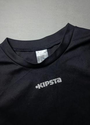Футболка kipsta. спортивная футболка kipsta. черная футболка2 фото
