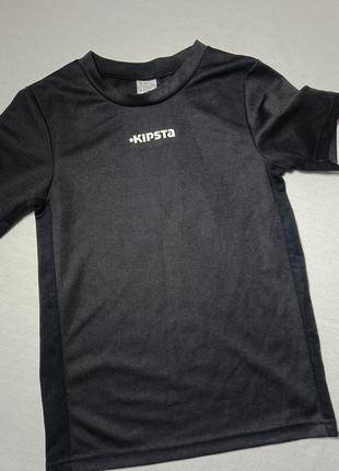 Футболка kipsta. спортивная футболка kipsta. черная футболка1 фото