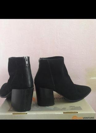Черные замшевые сапожки steve madden