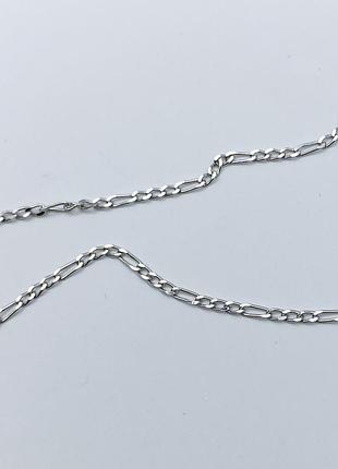 Срібний ланцюжок "фігаро" 55 2 г