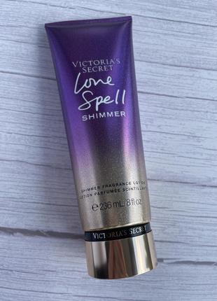 Лосьон для тела victorias secret love spell shimmer шиммер3 фото