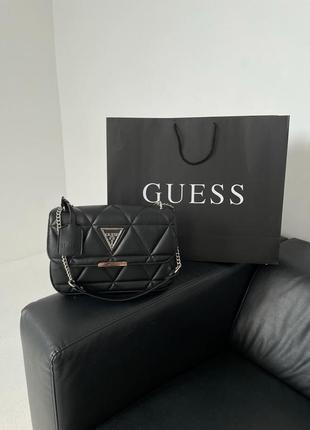 Женская сумка guess zippy black