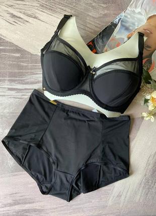 Комплект женского белья черный