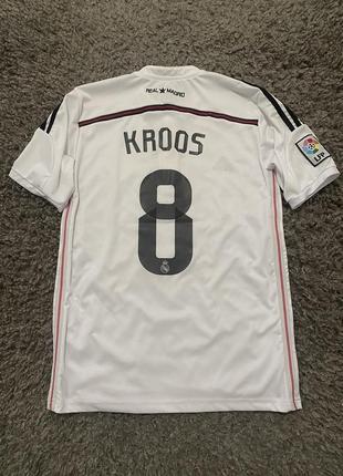 Футболка мужская футбольная fc real madrid 2014/2015 toni kroos no8 от adidas